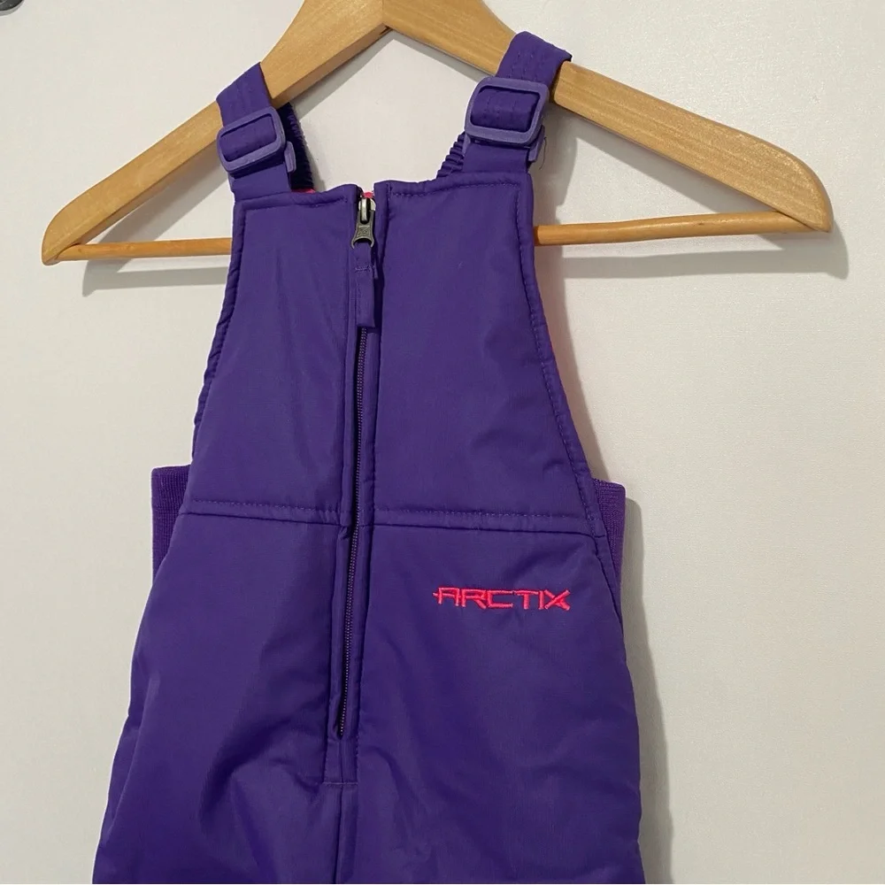Arctix Toddler‎ Snow Bib Overalls 3T Purple Insulated Waterproof Winter